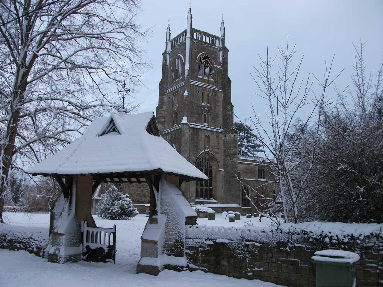 Kempsford Church in Winter